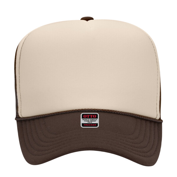 OTTO Polyester Foam Front Five Panel High Crown Mesh Back Trucker Hat  Canadian Custom Apparel