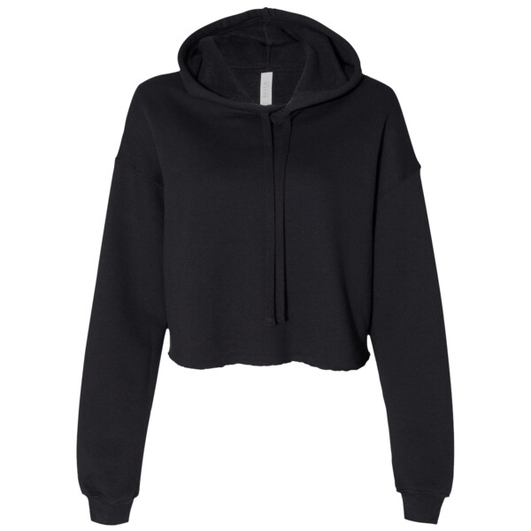 7502 women's cropped fleece hoodie