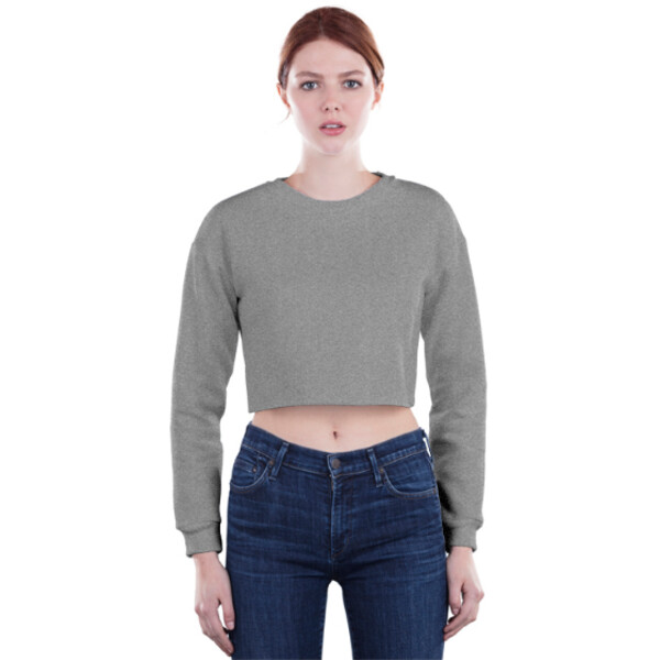 Ladies Crop Sweatshirt Canadian Custom Apparel