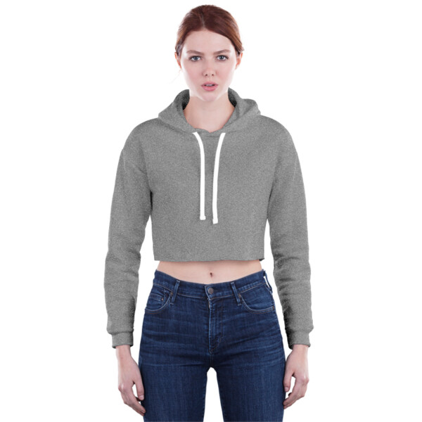 Flex fleece cropped deals zip hoodie