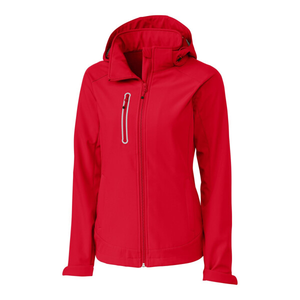 Clique Milford Waterproof Softshell Full Zip Hooded Womens Jacket Canadian Custom Apparel