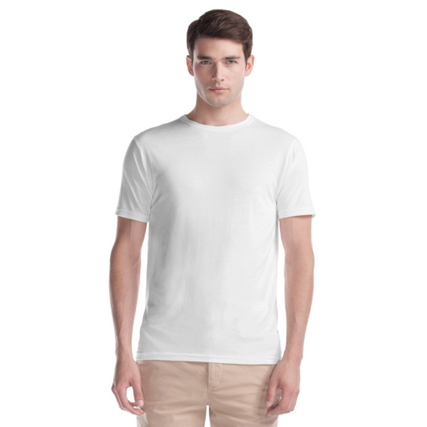 White Signature Cotton Bamboo T-Shirt - DEER Jeans