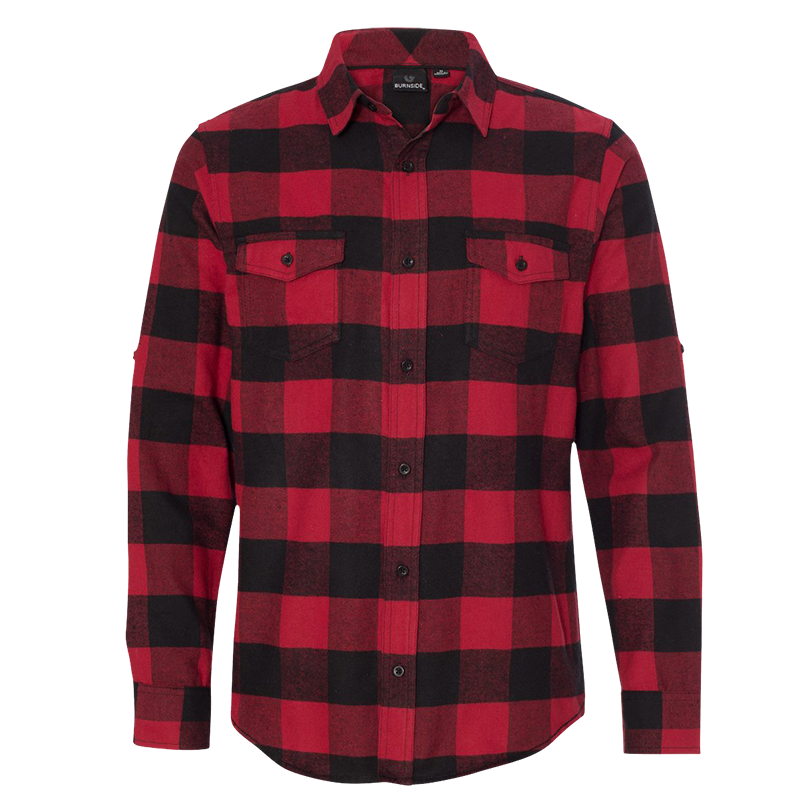 Men s Plaid Flannel Shirt Canadian Custom Apparel