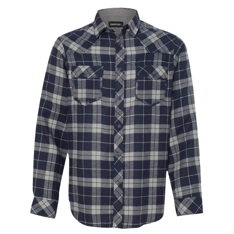 Men s Plaid Flannel Shirt Canadian Custom Apparel