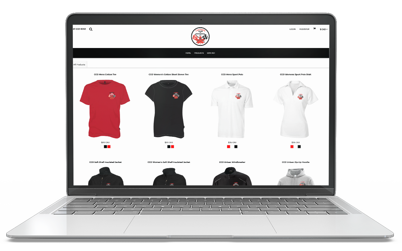 Custom 2025 apparel website