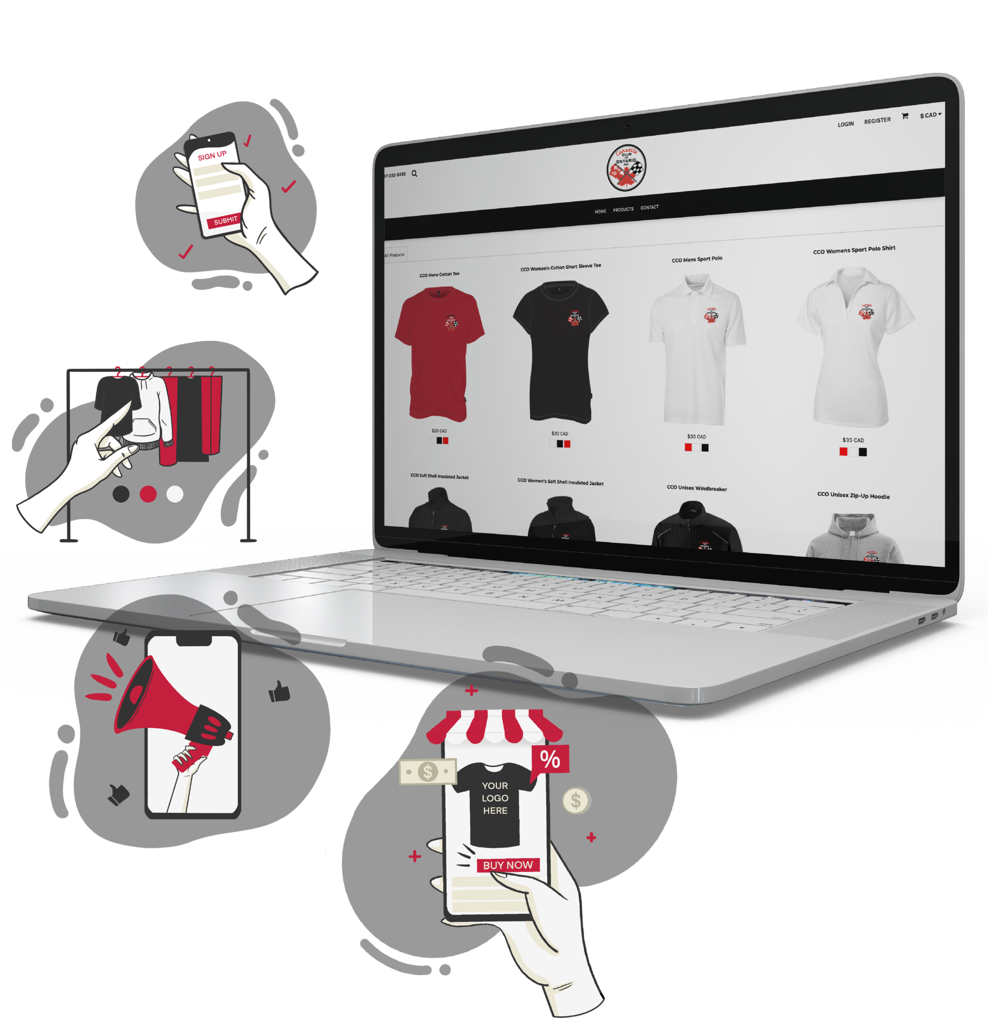 Create Custom TShirts & Apparel Online Canadian Custom Apparel