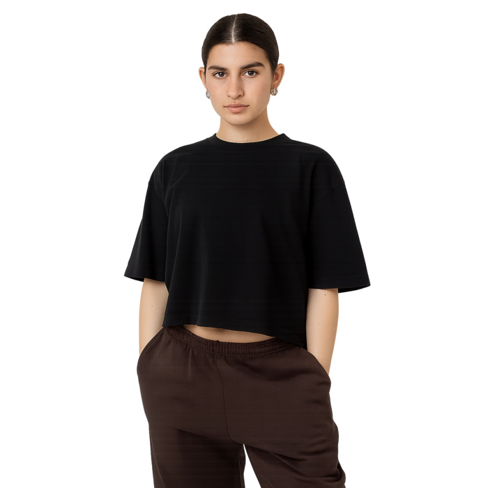 LA Apparel Oversized Crop Tee Thumbnail