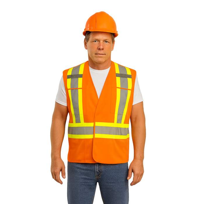 5 Pt. Tearaway Solid Traffic Vest Thumbnail