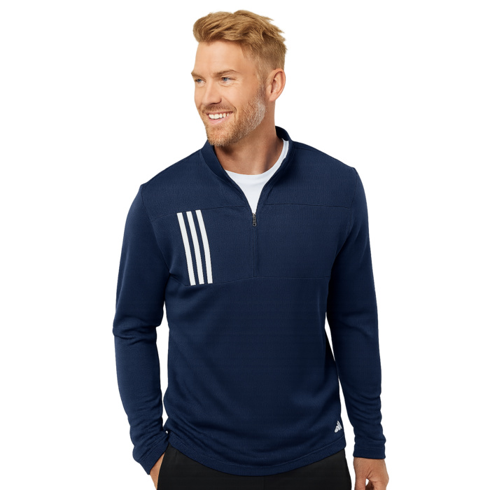 3-Stripes Double Knit Quarter-Zip Pullover Thumbnail