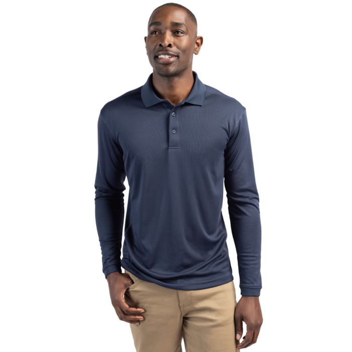 Ice Pique Mens Long Sleeve Tech Polo Thumbnail