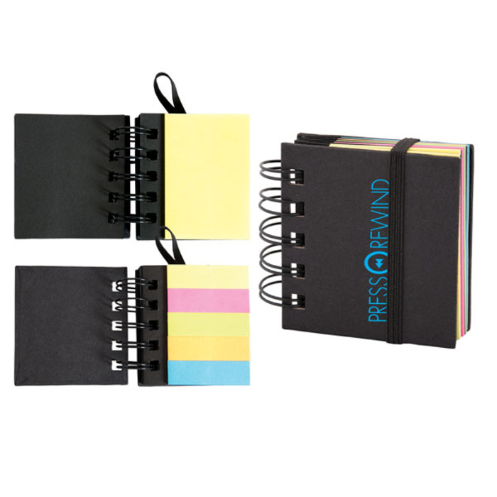 Spiral Sticky 250 Sheet Notepad With Noteflags  Thumbnail