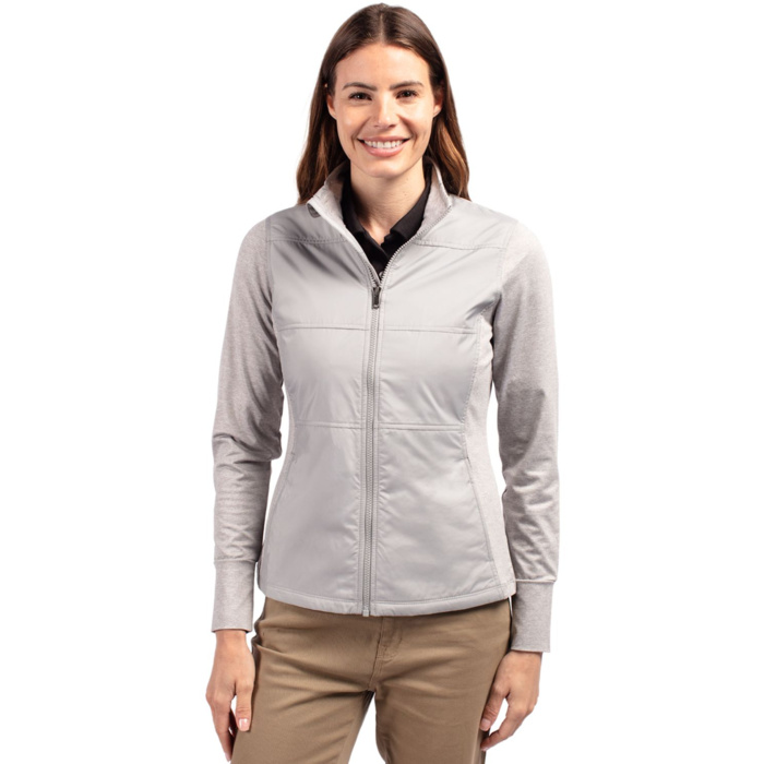 Cutter & Buck Stealth Hybrid Quilted Womens Full Zip Windbreaker Jacket LCK00042 Stealth Hybrid Quilted Womens Full Zip Windbreaker Jacket Thumbnail