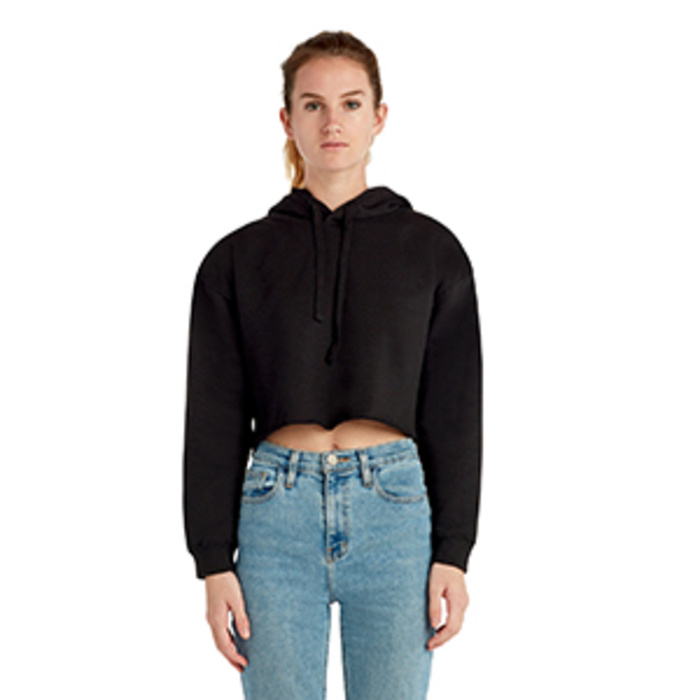 Ladies' Cropped Fleece Hoodie Thumbnail