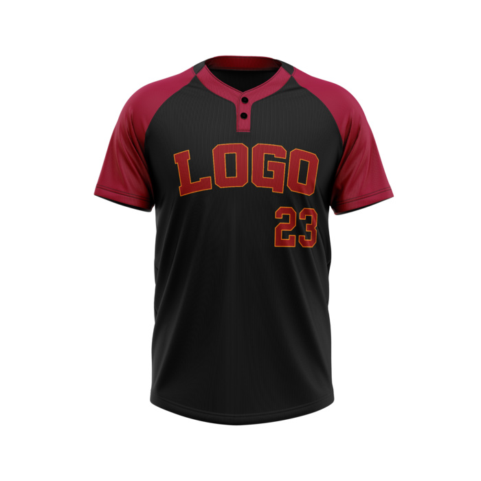 Fully Custom Sublimated Two-Button Baseball Jersey Thumbnail