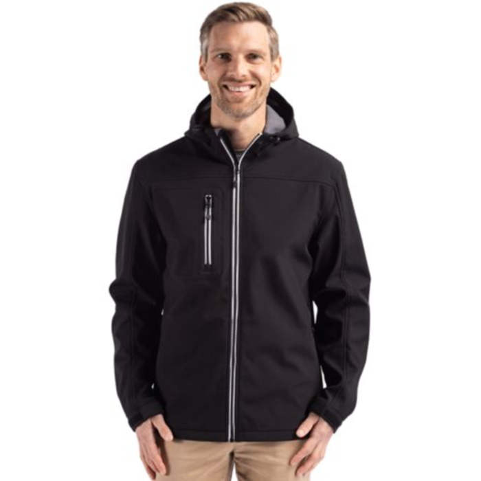 Telemark Eco Stretch Softshell Full Zip Mens Hooded Jacket Thumbnail
