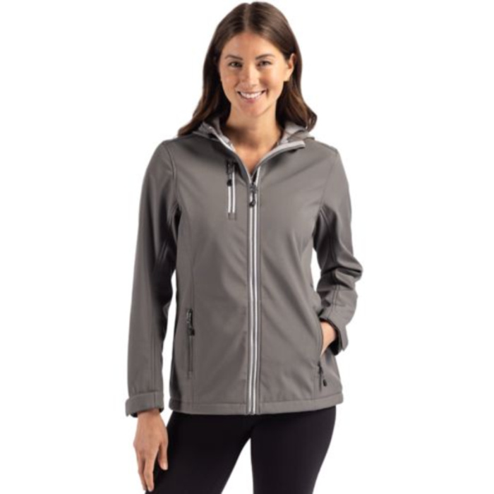 Telemark Eco Stretch Softshell Full Zip Womens Hooded Jacket Thumbnail