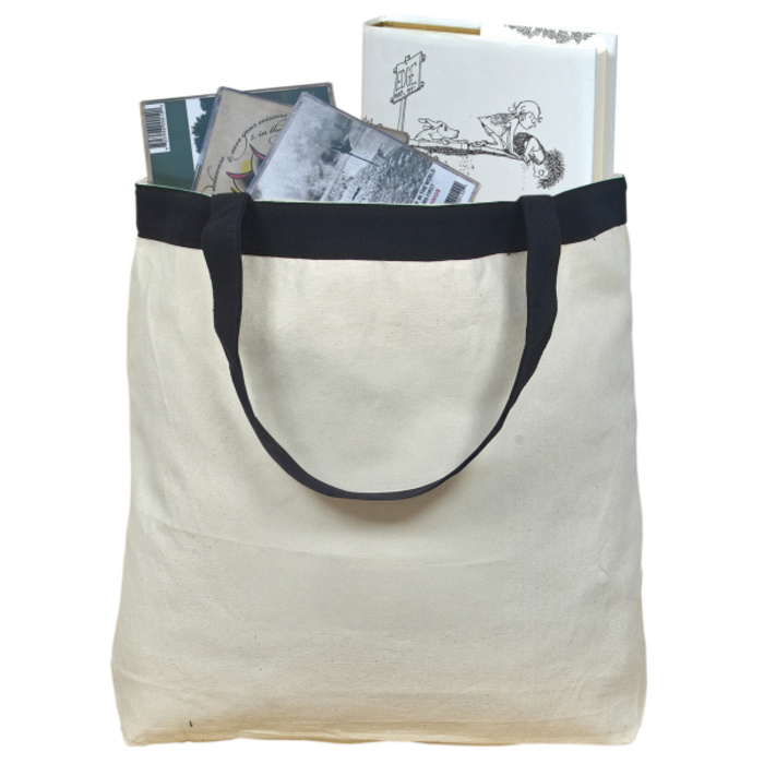12 oz Cotton Canvas Tote Bag: 17.5" W x 16" H Thumbnail