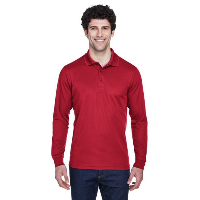 Men's Pinnacle Performance Long-Sleeve Piqué Polo Thumbnail