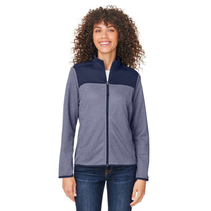 Core 365 Ladies' Venture Heathered Stripe Hybrid Jacket CE74W Ladies' Venture Heathered Stripe Hybrid Jacket Thumbnail