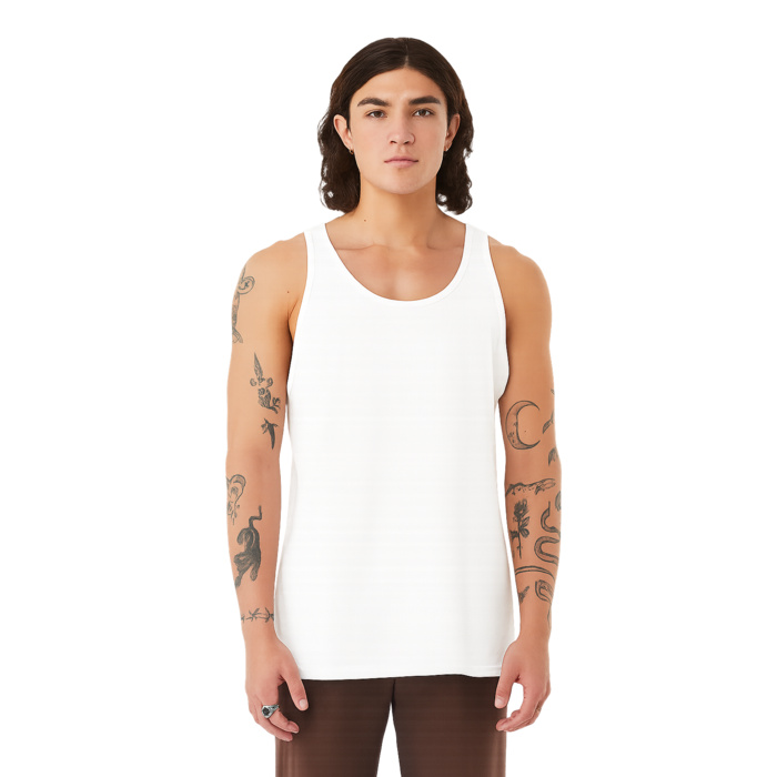 Unisex Heather CVC Tank Thumbnail