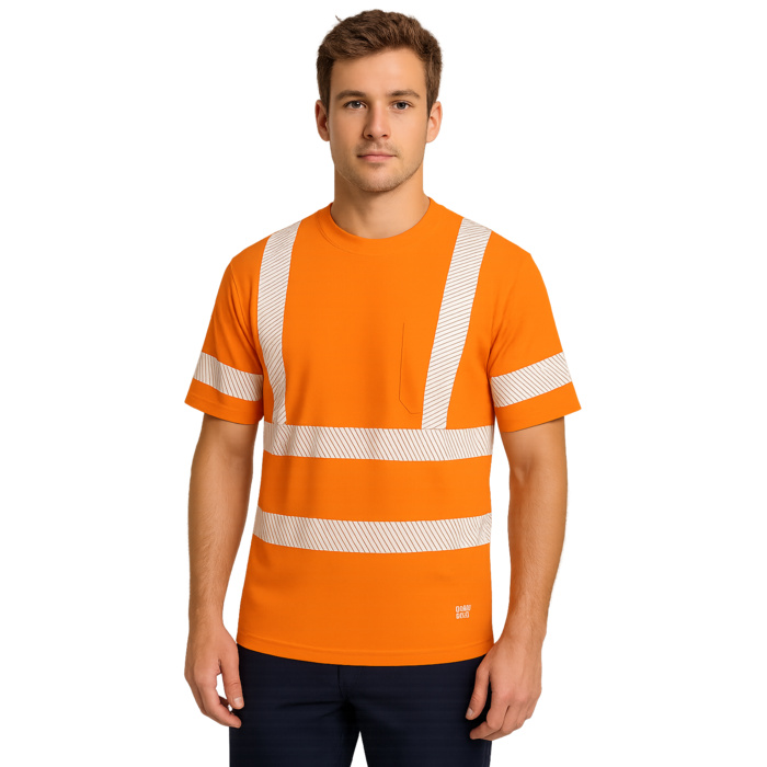 Micro Mesh Short-Sleeve Safety T-Shirt with Pocket Thumbnail
