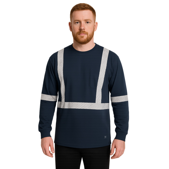 Polyester Jersey Long-Sleeve Safety T-Shirt Thumbnail