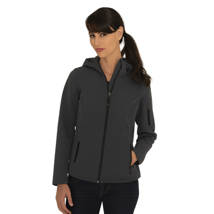 Everyday Hooded Water Repellent Stretch Soft Shell Ladies' Jacket Thumbnail