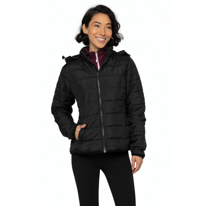 Hooded Insulated Ladies' Jacket Thumbnail