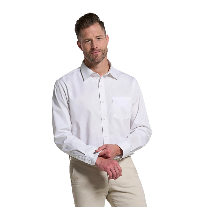 Camden Men's Poly-Cotton Twill Long Sleeve Easy-Care Shirt Thumbnail