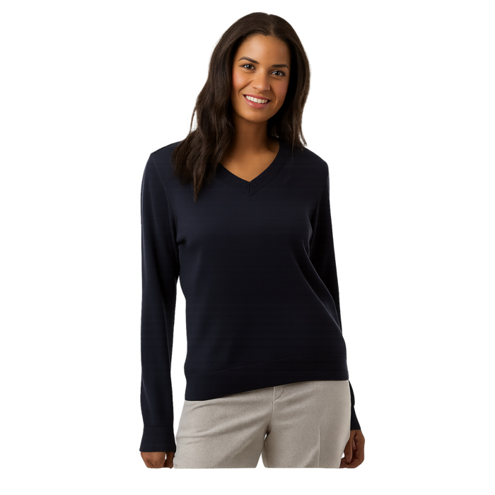 Women's New Classic V-Neck Sweater Thumbnail