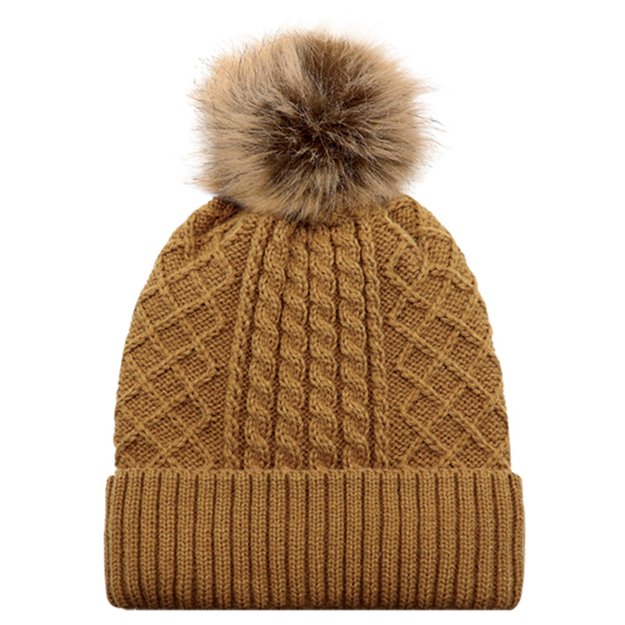 Pom Pom Faux Fur Toque Thumbnail
