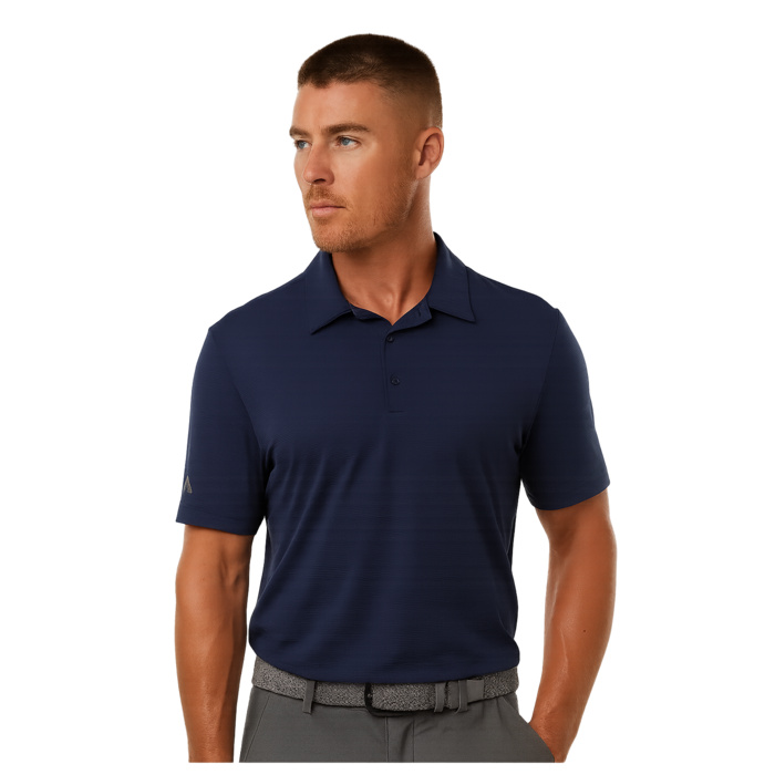 Men's Textured Stripe Polo Thumbnail