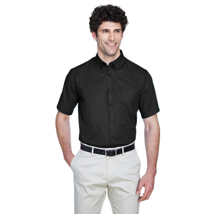 Men's Tall Optimum Short Sleeve Twill Dress Shirt Thumbnail
