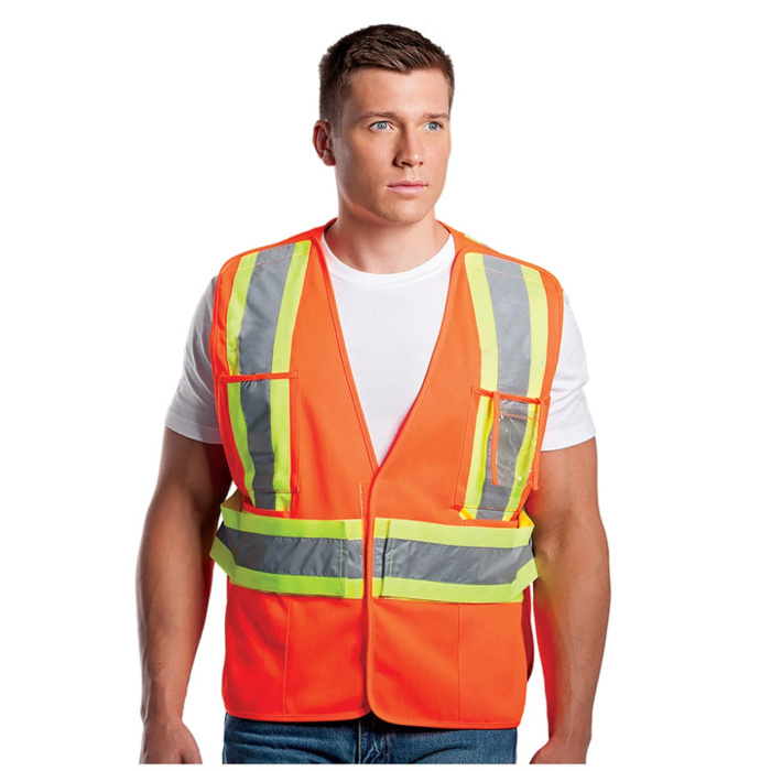Protector - Adult Tricot Hi-Vis 5 Point Tear Away Vest - One Size Thumbnail