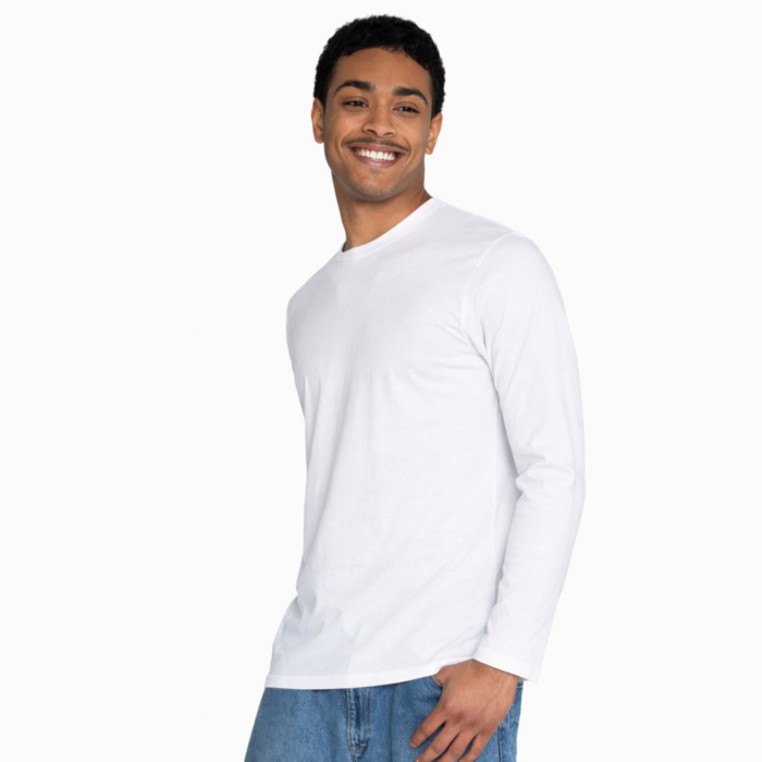 RING SPUN COTTON LONG SLEEVE TEE Thumbnail