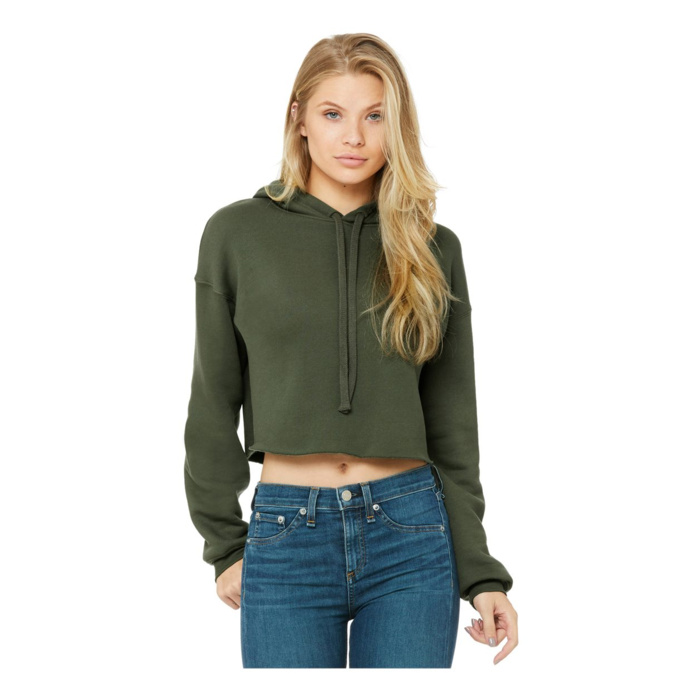 Women's Cropped Fleece Hoodie Thumbnail