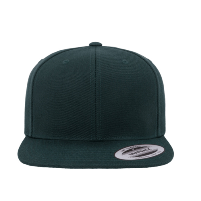 Wool Blend Flat Bill Snapback Cap Thumbnail