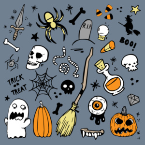 Halloween Doodles Crewneck Design