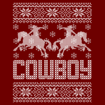 Cowboy Christmas Crewneck Design