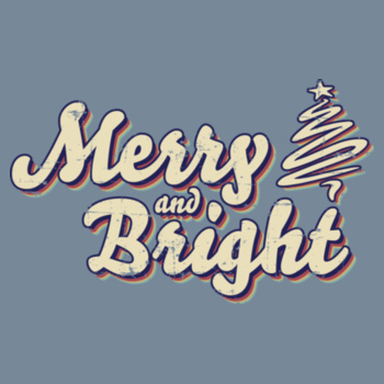 Merry & Bright Retro Hoodie Design
