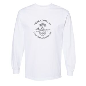 Unisex Heavyweight Cotton Long Sleeve Tee Thumbnail