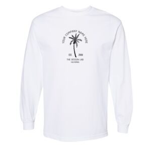 Unisex Heavyweight Cotton Long Sleeve Tee Thumbnail