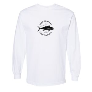Unisex Heavyweight Cotton Long Sleeve Tee Thumbnail
