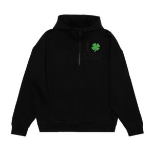 Unisex Drop Shoulder Scuba 1/2 Zip Hoodie  Thumbnail