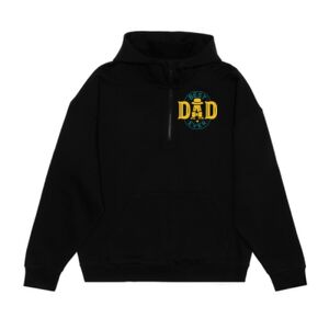 Unisex Drop Shoulder Scuba 1/2 Zip Hoodie  Thumbnail