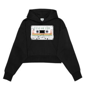 Cropped Drop Shoulder Pullover Hoodie Thumbnail