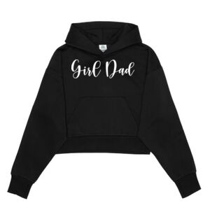 Cropped Drop Shoulder Pullover Hoodie Thumbnail