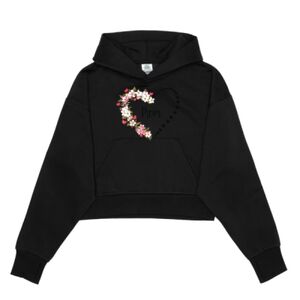 Cropped Drop Shoulder Pullover Hoodie Thumbnail