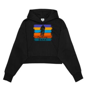 Cropped Drop Shoulder Pullover Hoodie Thumbnail