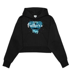 Cropped Drop Shoulder Pullover Hoodie Thumbnail